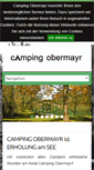 Mobile Screenshot of camping-obermayr.eu